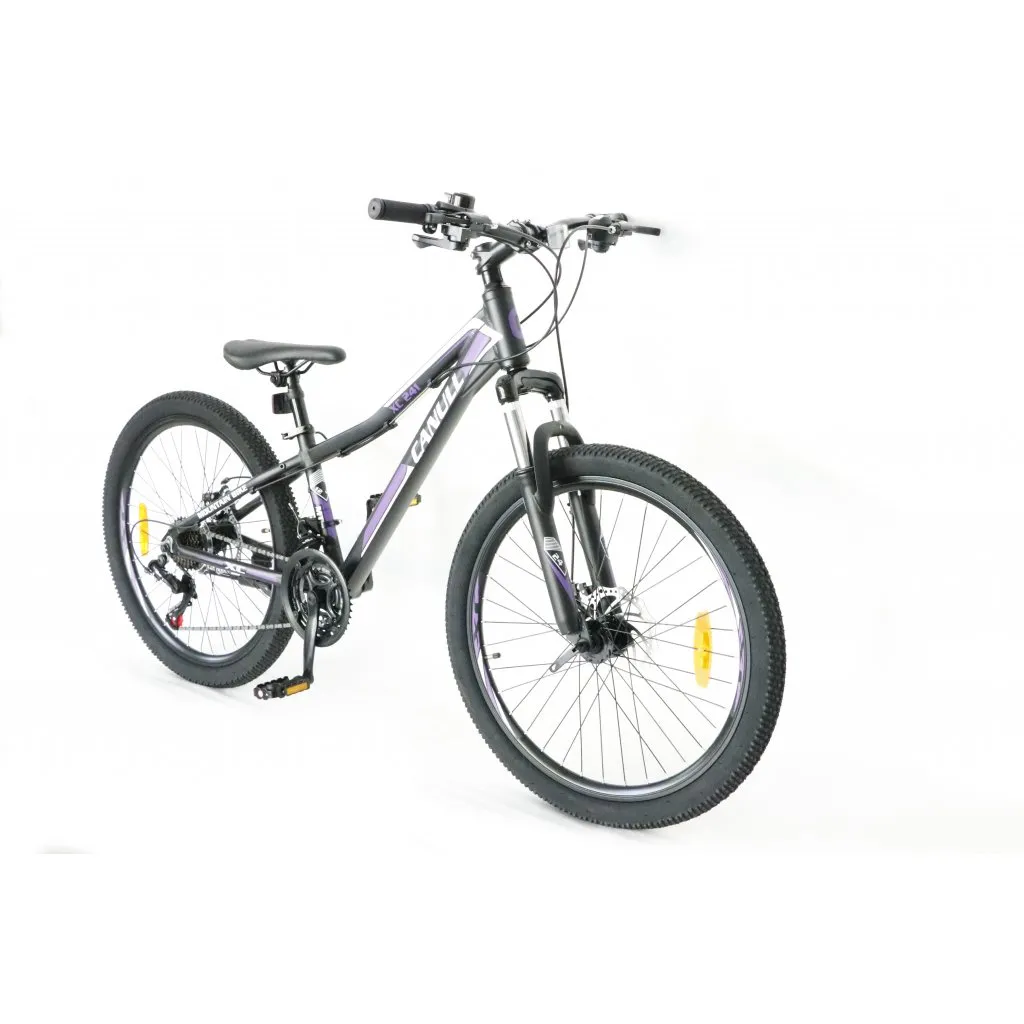 dětské kolo CANULL XC 241 24" černá/fialová