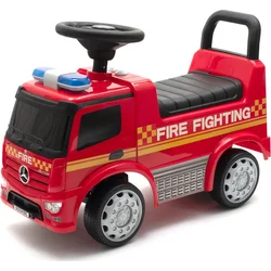 Detské odrážadlo Baby Mix so zvukom Mercedes HASICI červené