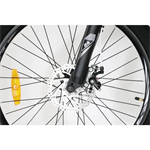 Detský bicykel CANULL XC 241 24" čierna/biela