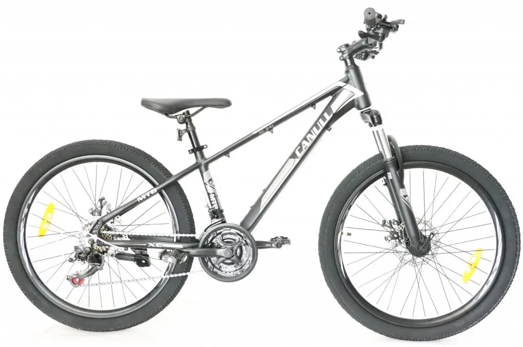 Detský bicykel CANULL XC 241 24" čierna/biela