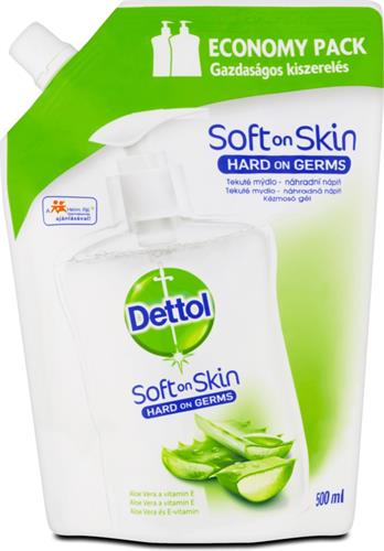 Dettol Tekuté mýdlo Náhradní náplň Jemná aloe 500ml