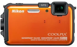 DFK NIKON kompakt COOLPIX AW100, 16MPix, orange, 5x zoom