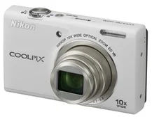 DFK NIKON kompakt COOLPIX S6200, 16MPix, white, 10x zoom VR