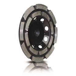 Diamantový brúsny kotúč dvojradový, O 125 mm, M14, segmentový, strieborný spájkovaný, STAYER