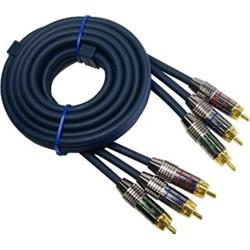 Digitální komponentní kabel, 3x Cinch-3x Cinch, RCA,  pr.6x18, 1,5m, zlatý