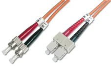 DIGITUS Fiber Optic Patch Cord, LC to STMultimode 50/125 µ, Duplex Length 5m