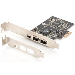 Digitus Karta rozhraní IEEE 1394a, PCIexpress, 3 port 1x ext.1394mini, 2x ext. 1394a Porty