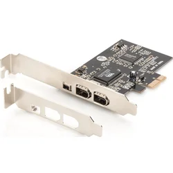 Digitus Karta rozhrania IEEE 1394a, PCIexpress, 3 porty 1x ext.1394mini, 2x ext. 1394a Porty
