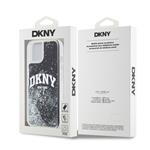 DKNY Liquid Glitter Arch Logo Zadní Kryt pro iPhone 13 Black