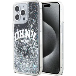 DKNY Liquid Glitter Arch Logo Zadný kryt pre iPhone 13 Pro Max Black