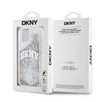 DKNY Liquid Glitter Arch Logo Zadný kryt pre iPhone 14 Transparent