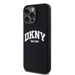 DKNY Liquid Silicone Arch Logo MagSafe Back Cover pre iPhone 12/12 Pro Black