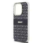 DKNY PC/TPU opakovaný vzor Tonal Stripe Magsafe zadný kryt pre iPhone 13 Pro Max Black