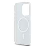 DKNY PC/TPU opakovaný vzor Tonal Stripe Magsafe zadný kryt pre iPhone 14 Pro Blue