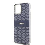 DKNY PC/TPU opakujúci sa vzor Tonal Stripe Magsafe zadný kryt pre iPhone 12/12 Pro Blue