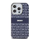 DKNY PC/TPU opakujúci sa vzor Tonal Stripe Magsafe zadný kryt pre iPhone 13 Pro Blue