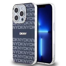 DKNY PC/TPU Repeat Pattern Tonal Stripe Magsafe Zadní Kryt pro iPhone 13 Pro Max Blue