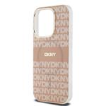 DKNY PC/TPU Repeat Pattern Tonal Stripe Magsafe Zadní Kryt pro iPhone 13 Pro Pink