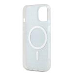 DKNY PC/TPU Repeat Pattern Tonal Stripe Magsafe Zadní Kryt pro iPhone 14 Blue