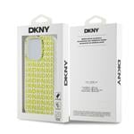 DKNY PC/TPU zadný kryt s opakovaným vzorom pre iPhone 15 Pro Max Yellow