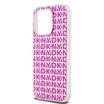 DKNY PC/TPU zadný kryt s opakujúcim sa vzorom pre iPhone 15 Pro Pink