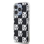 DKNY Zadný kryt s kockovaným vzorom PC/TPU pre iPhone 15 Pro Max Black