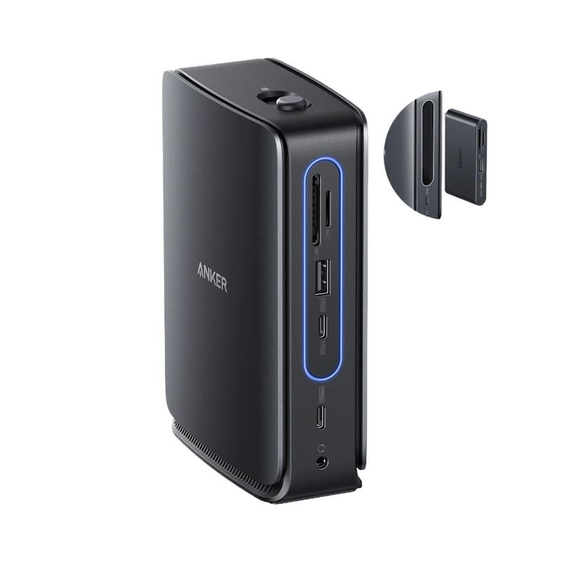 Dokovacia stanica 13 v 1 Anker Nano 140 W, 4x USB-C, 3x USB, 2x HDMI, 1x DP, slot na SD/microSD, čierna