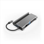 Dokovacia stanica Hama USB-C 7v1, 3x USB-A 3.1, HDMI, VGA, LAN, USB-C (PD)