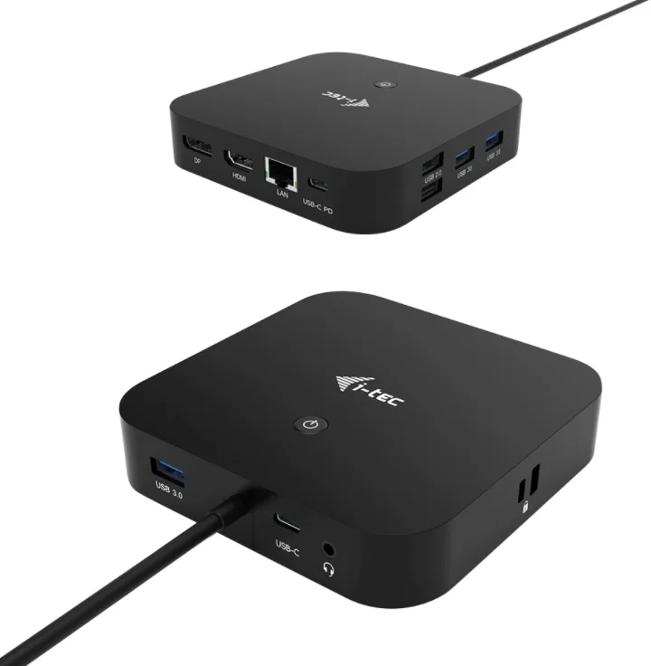 Dokovacia stanica i-tec USB-C HDMI DP s napájaním Power Delivery 100 W