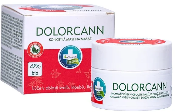 DOLORCANN BIO Konopná mast na masáže + mentol 50ml