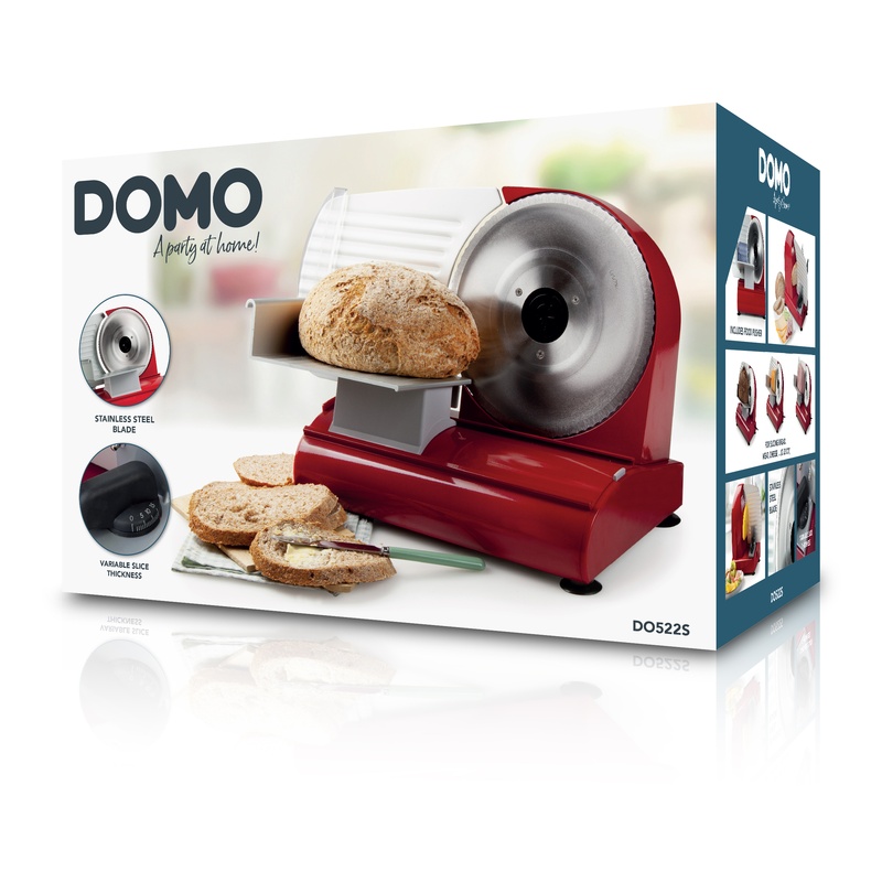 DOMO PRO DO522S Kuchynský krájač potravín, červený