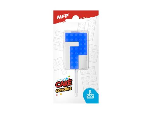 Dortová svíčka blok č. 7 modrá