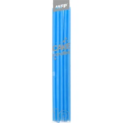 Dortové svíčky 10ks 14cm modré