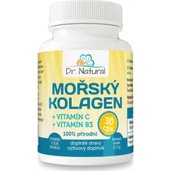 Dr.Natural Mořský Kolagen + Vitamin C a Vitamin B3, 30 cps
