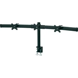Držák LCD monitoru pro tři monitory, montáž na stůl, černý