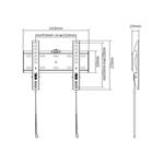 Držák TV GEMBIRD WM-42F-01, 23"-42" (30kg)