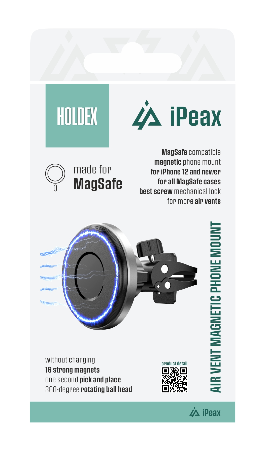 Držiak do auta iPEAX Holdex, čierny