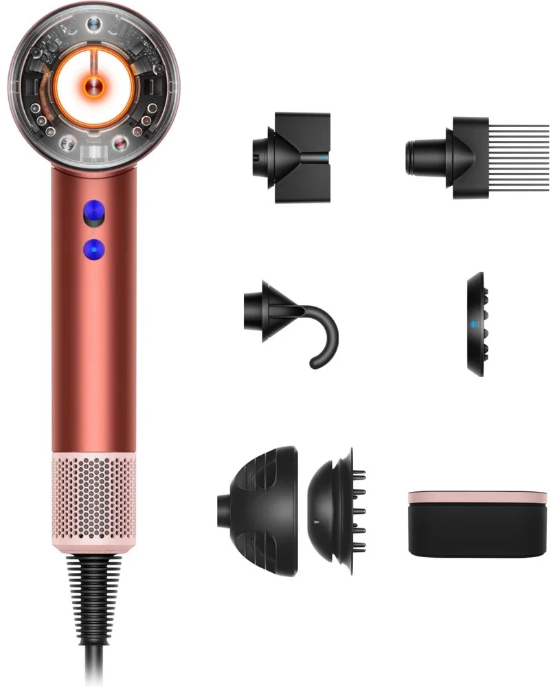 DTM Dyson Supersonic HD16 Vysoušeč vlasů Nural™(Strawberry Bronze / Blush Pink)
