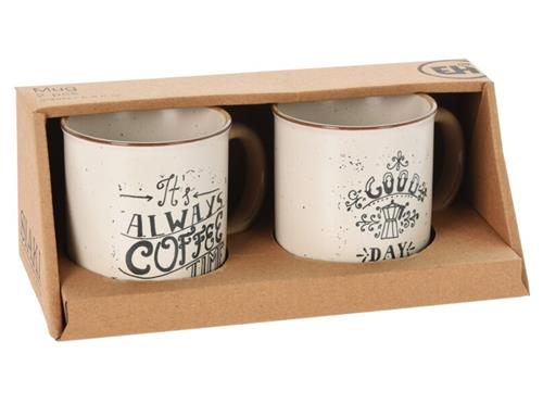 DTM Excellent Houseware Hrnek na kávu Always Coffee, sada 2 ks, 200 ml 
