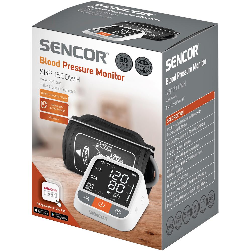 DTM Sencor SBP 1500WH Digitální tlakoměr