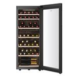 DTV Haier HWS77GDAU1 Volně stojící vinotéka Wine Bank 50 Series 7, 77 láhví, černá