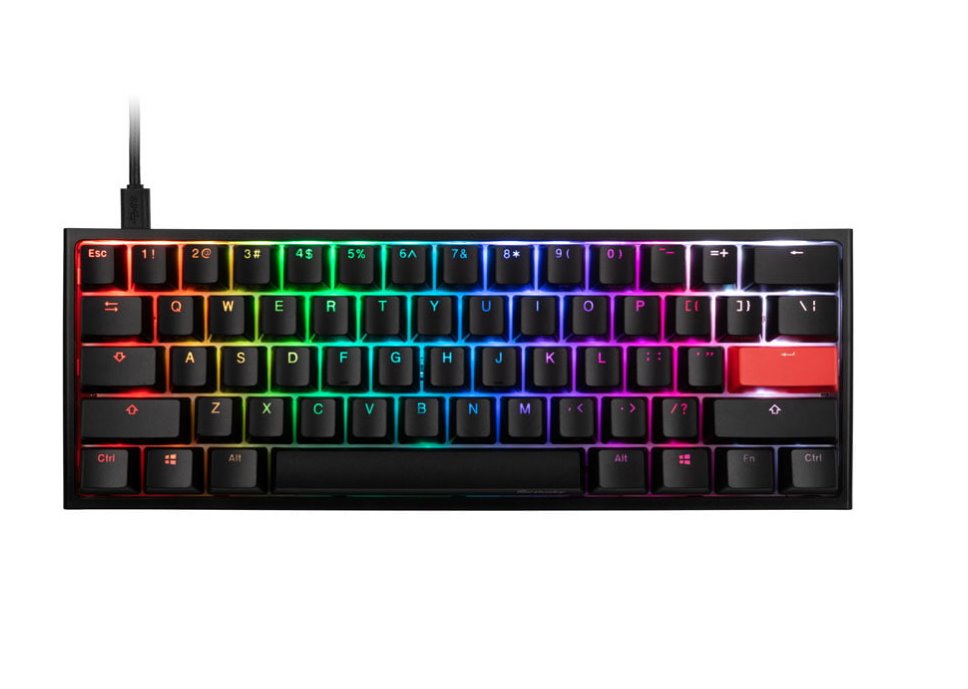 Ducky One 2 Mini herní klávesnice, MX-Black, RGB-LED, černá (US)