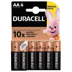 Duracell Basic alkalická baterie, 6 ks (AA)