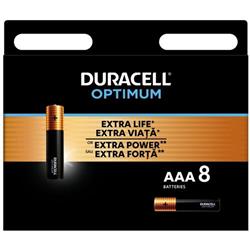 Duracell Optimum alkalická baterie, 8 ks (AAA)