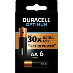 Duracell Optimum Alkaline AA 6 ks