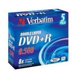 DVD+R VERBATIM 8,5GB/240min 8x Disk (DL) Jewel 1KS