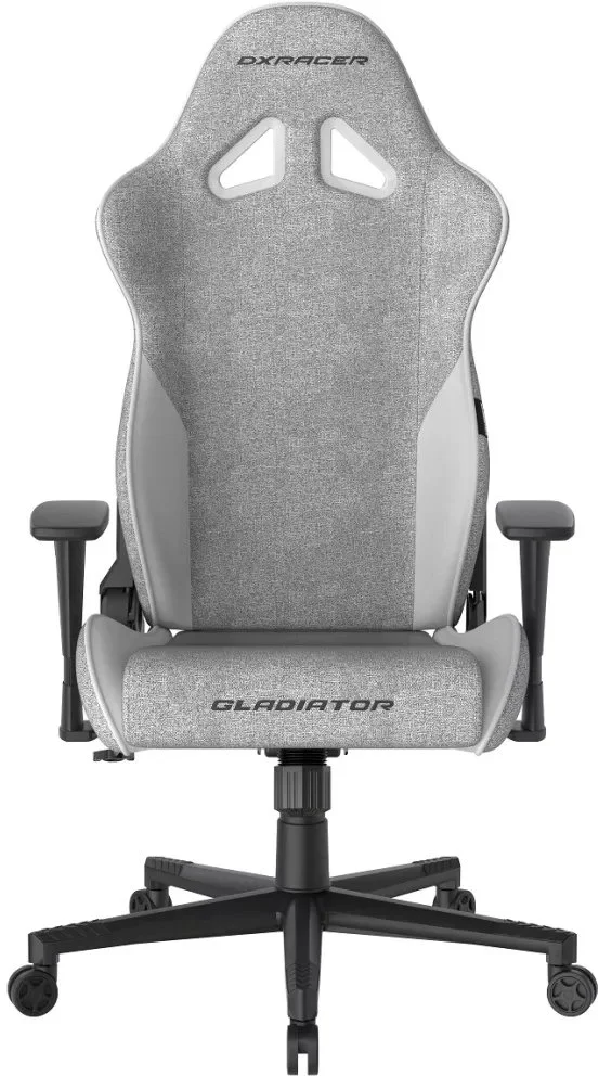 DXRacer GLADIATOR šedá a biela (látka)