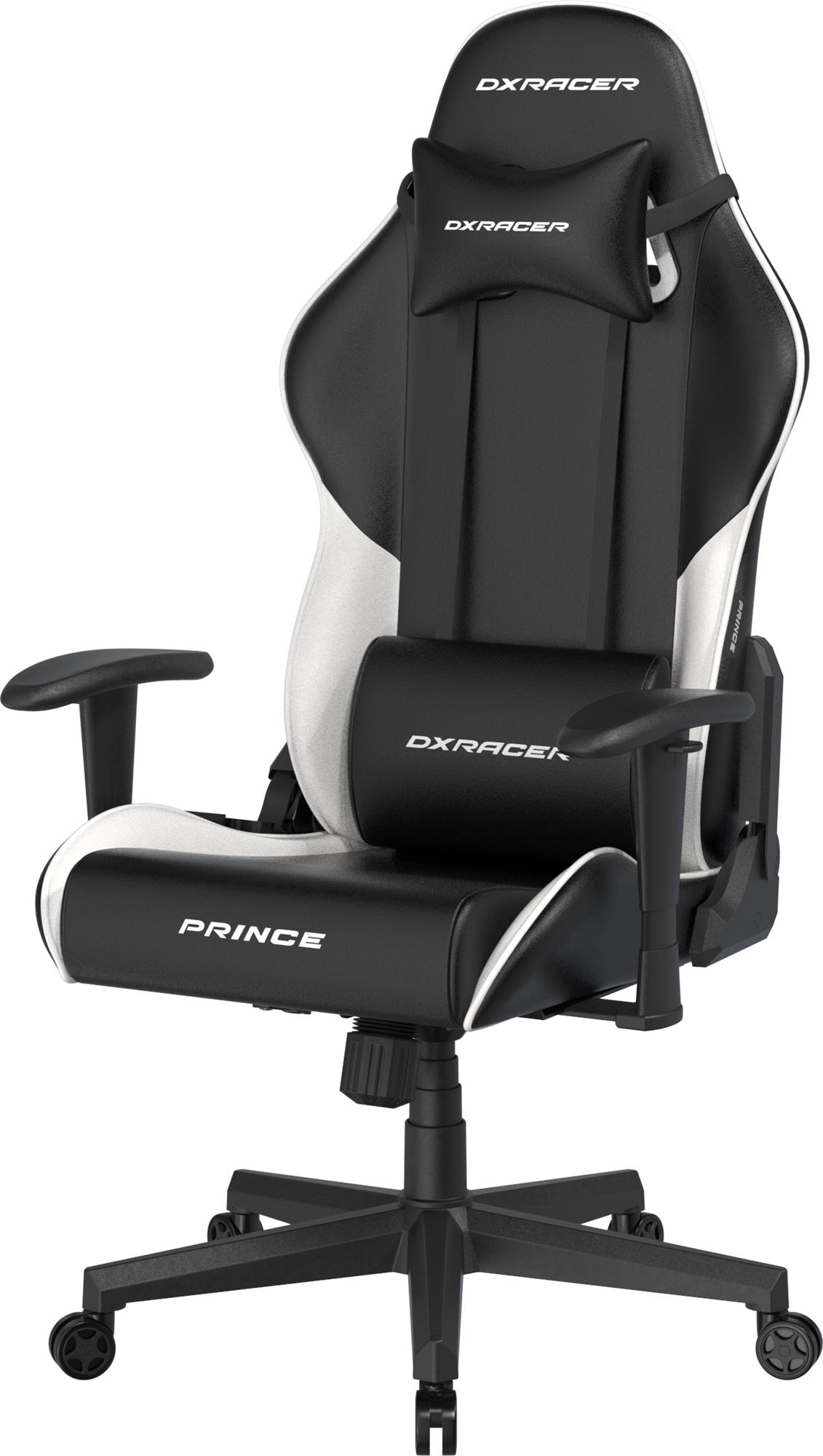 DXRacer Prince, černo-bílá, koženka