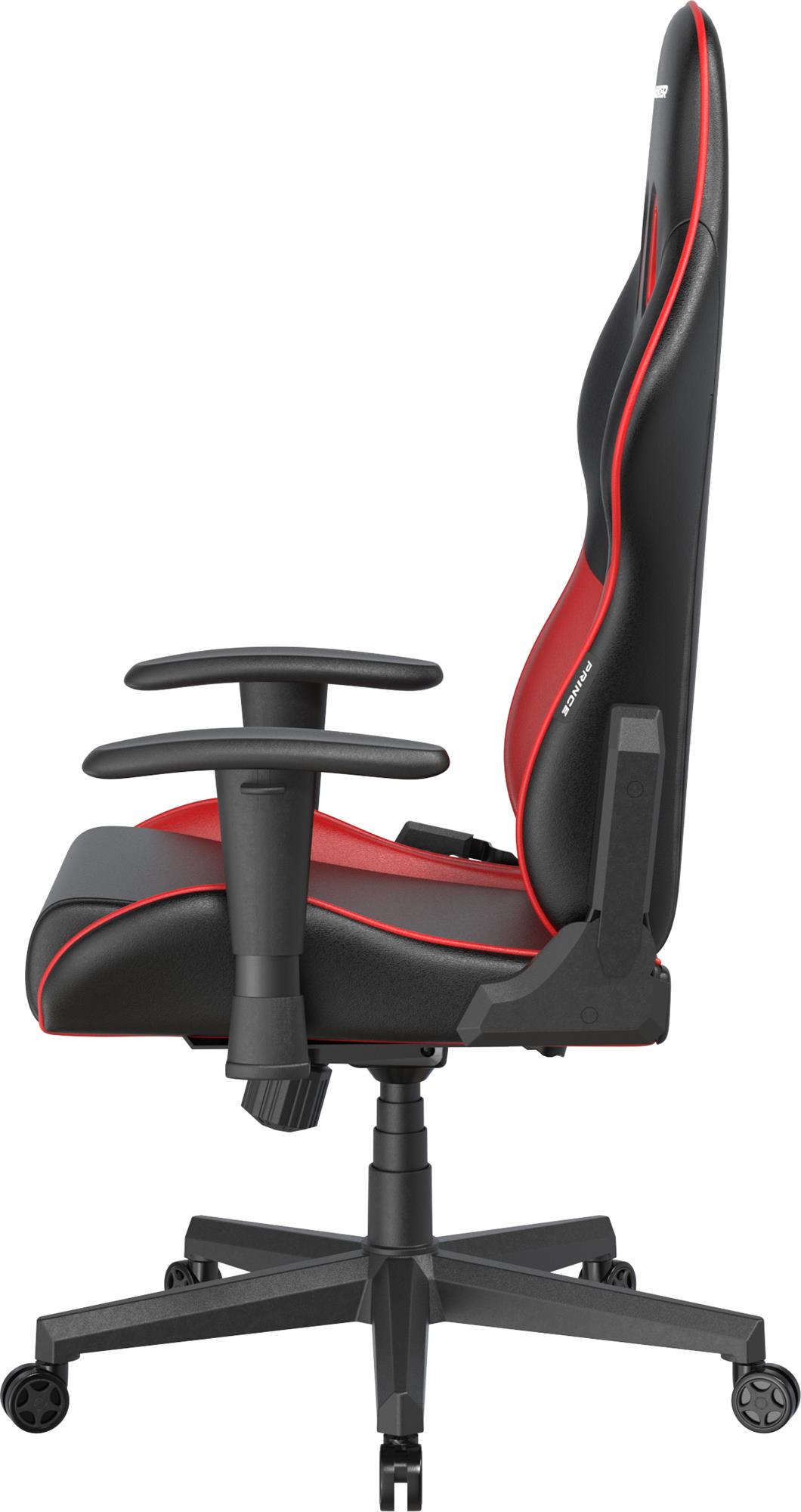 DXRacer Prince, černo-červená, koženka