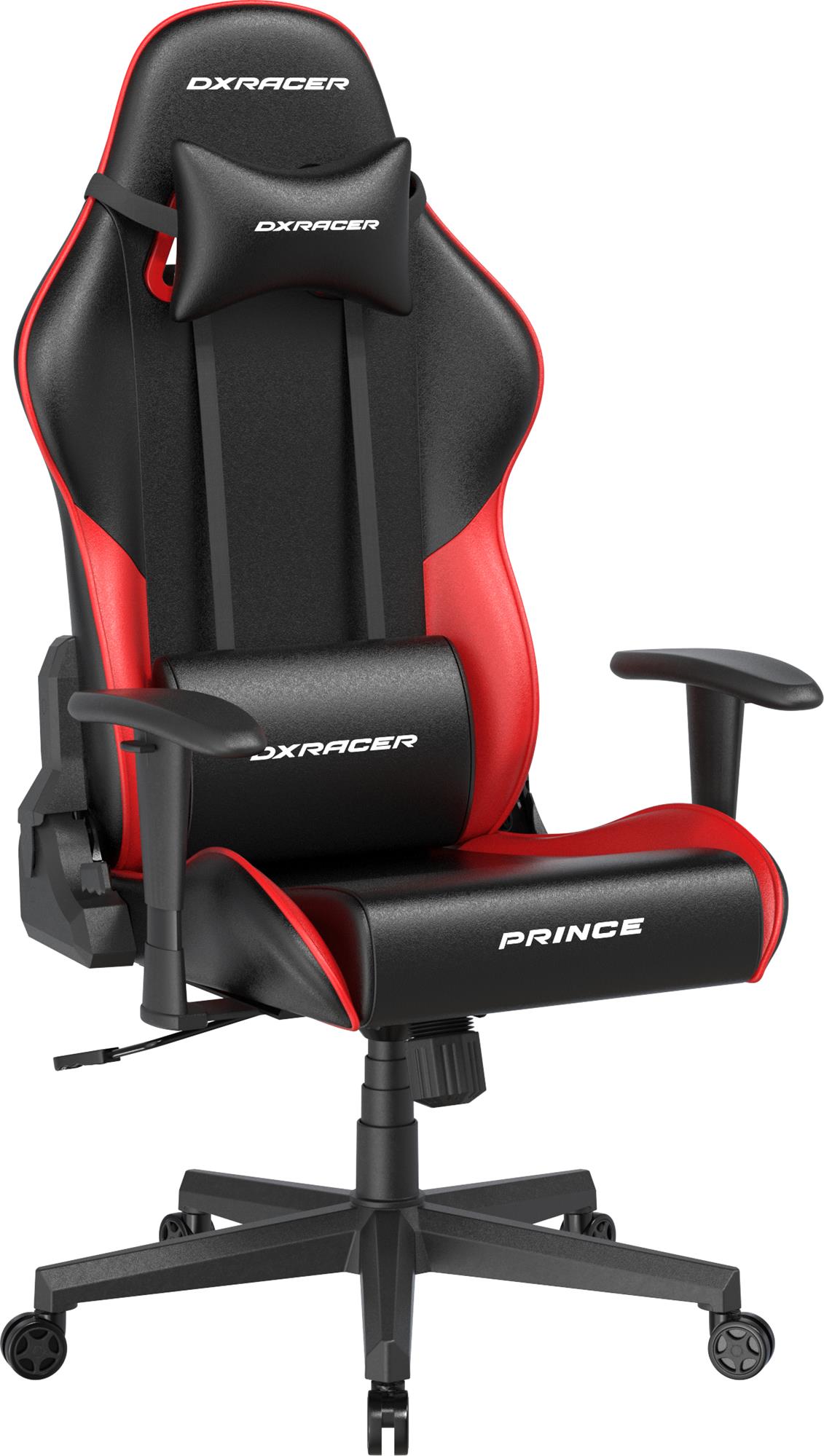 DXRacer Prince, černo-červená, koženka
